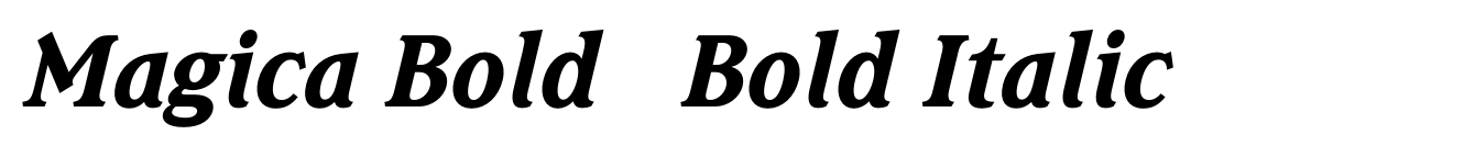 Magica Bold + Bold Italic